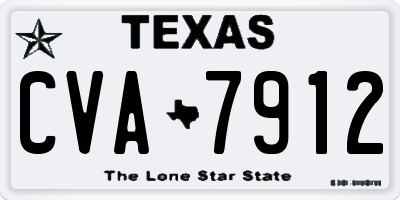 TX license plate CVA7912