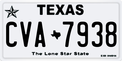 TX license plate CVA7938