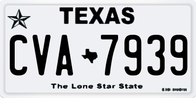 TX license plate CVA7939