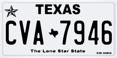 TX license plate CVA7946