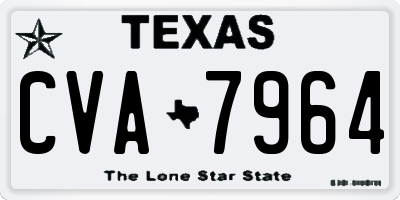 TX license plate CVA7964