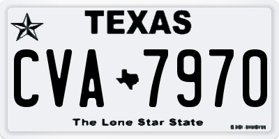 TX license plate CVA7970