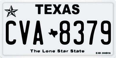 TX license plate CVA8379