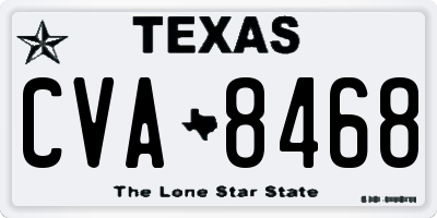 TX license plate CVA8468