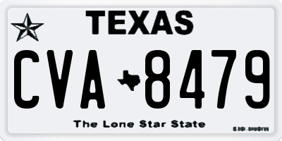 TX license plate CVA8479