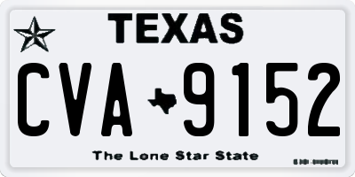 TX license plate CVA9152