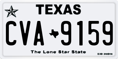 TX license plate CVA9159