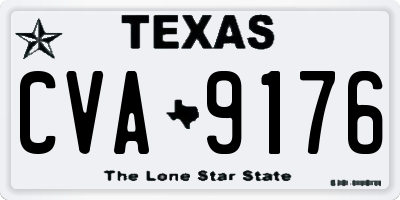 TX license plate CVA9176