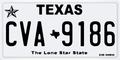 TX license plate CVA9186