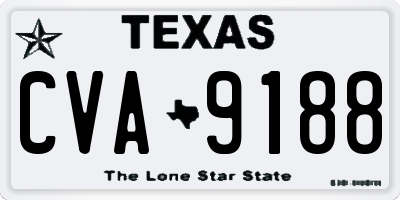 TX license plate CVA9188