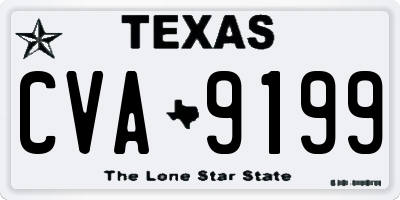 TX license plate CVA9199