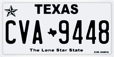 TX license plate CVA9448