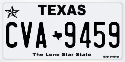 TX license plate CVA9459