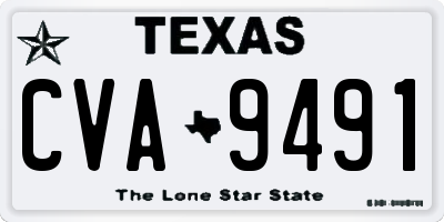 TX license plate CVA9491