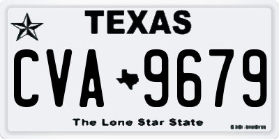 TX license plate CVA9679