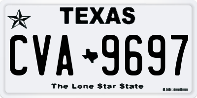 TX license plate CVA9697