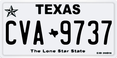 TX license plate CVA9737