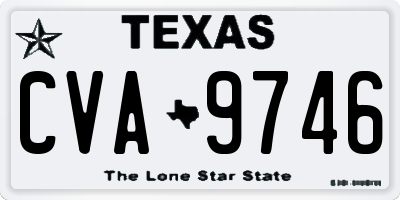 TX license plate CVA9746