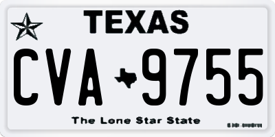 TX license plate CVA9755