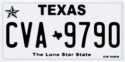 TX license plate CVA9790