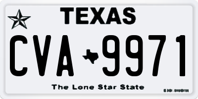 TX license plate CVA9971