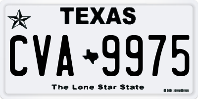 TX license plate CVA9975