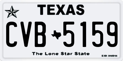 TX license plate CVB5159