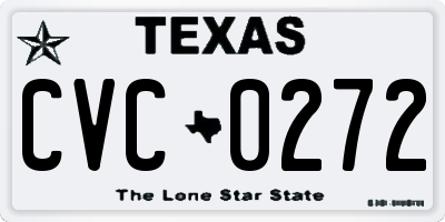 TX license plate CVC0272