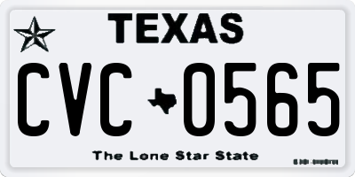 TX license plate CVC0565