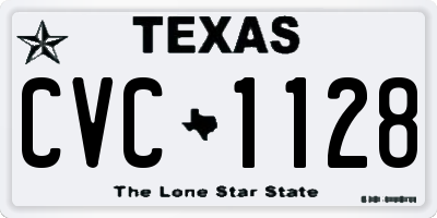 TX license plate CVC1128