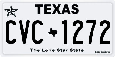 TX license plate CVC1272