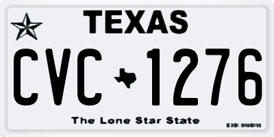 TX license plate CVC1276