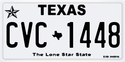TX license plate CVC1448