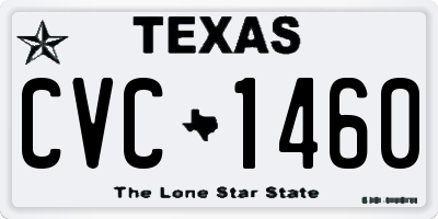 TX license plate CVC1460