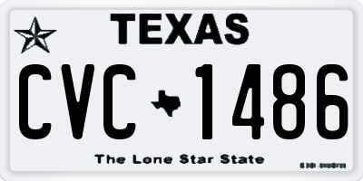 TX license plate CVC1486