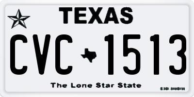 TX license plate CVC1513