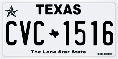 TX license plate CVC1516