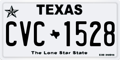 TX license plate CVC1528