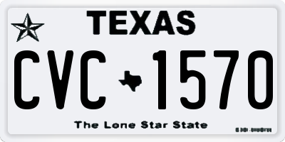 TX license plate CVC1570