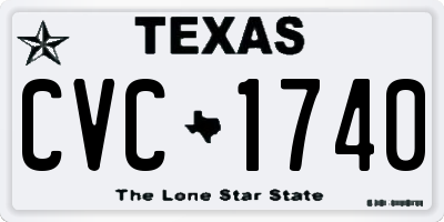 TX license plate CVC1740