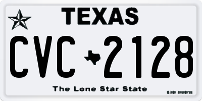 TX license plate CVC2128