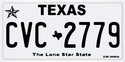 TX license plate CVC2779