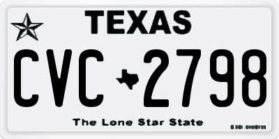 TX license plate CVC2798