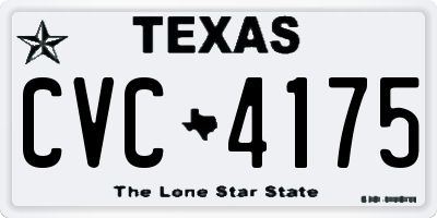 TX license plate CVC4175