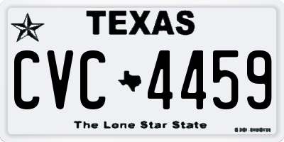 TX license plate CVC4459