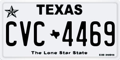 TX license plate CVC4469