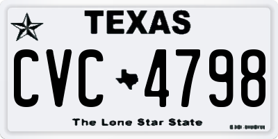 TX license plate CVC4798