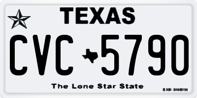 TX license plate CVC5790