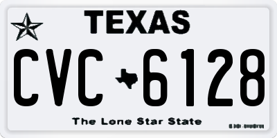 TX license plate CVC6128