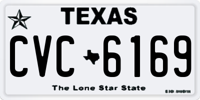 TX license plate CVC6169